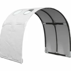 vidaXL Bedtunnel 2 st Wit Polyester