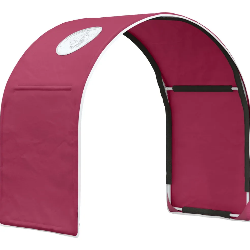 vidaXL Bedtunnel voor kinderbedden 2 st Rood Polyester