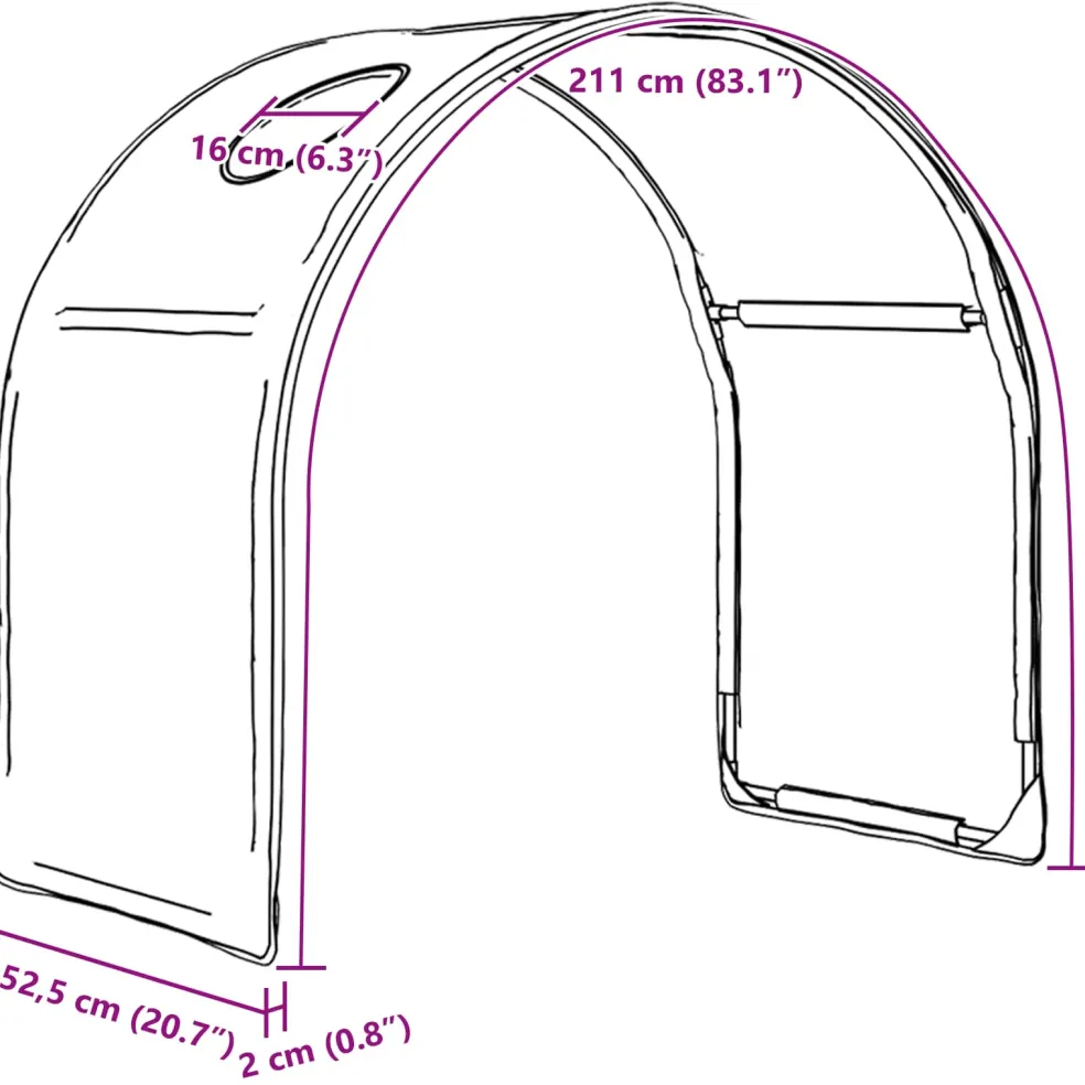 vidaXL Bedtunnel voor kinderbedden 2 st Rood Polyester