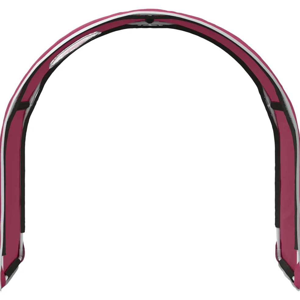 vidaXL Bedtunnel voor kinderbedden 2 st Rood Polyester
