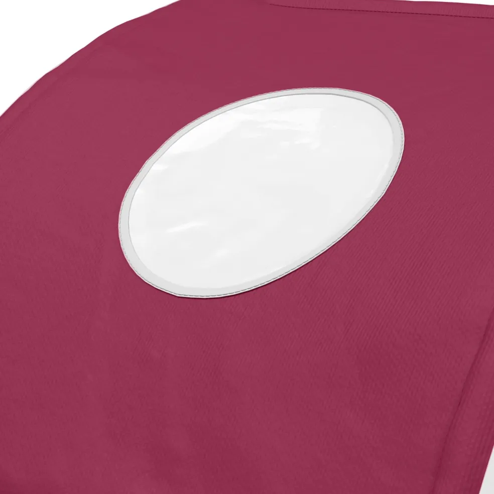 vidaXL Bedtunnel voor kinderbedden 2 st Rood Polyester
