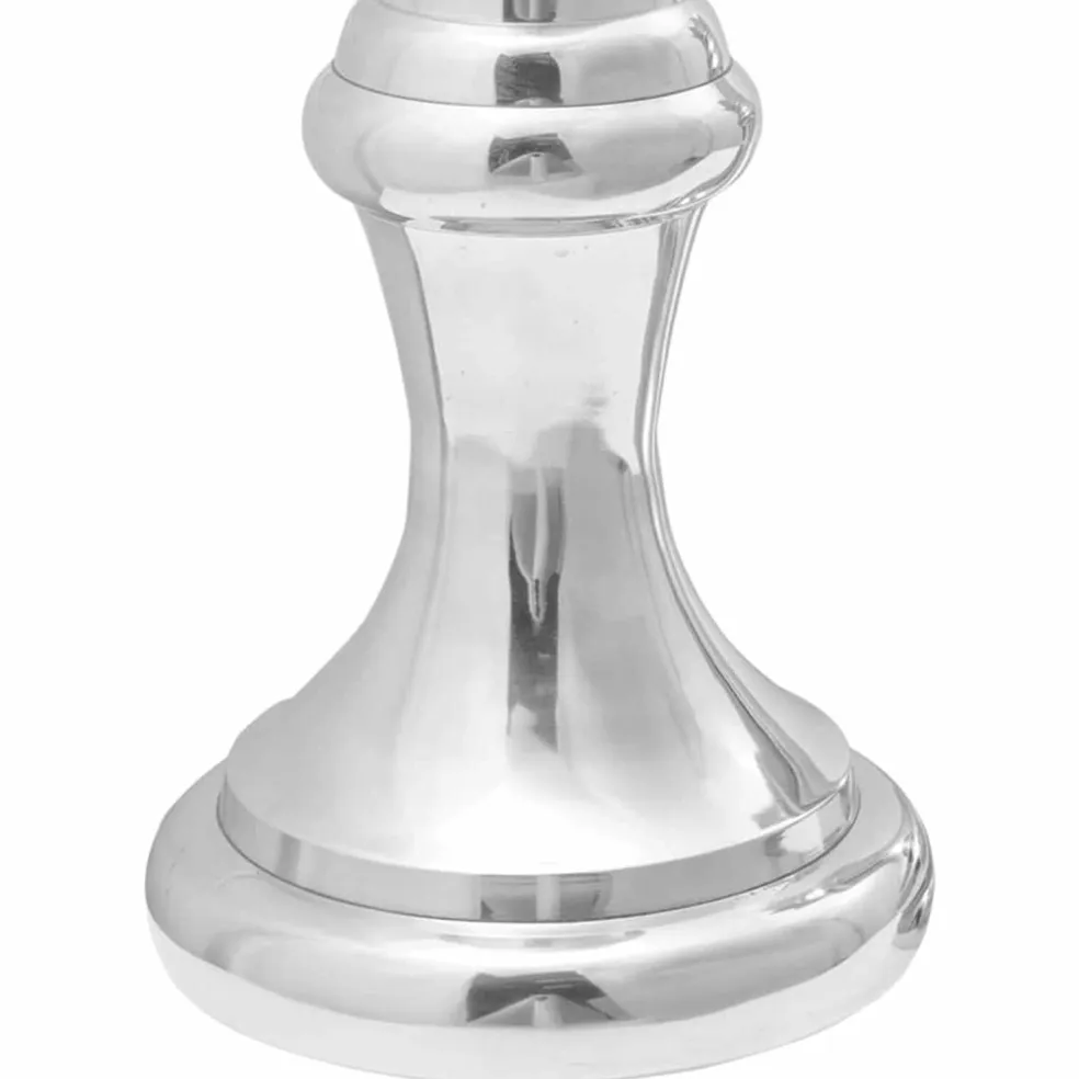 vidaXL Beelden 2 st Zilver 17 x 17 x 42 cm Aluminium