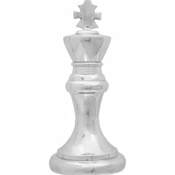vidaXL Beelden 2 st Zilver 17 x 17 x 42 cm Aluminium