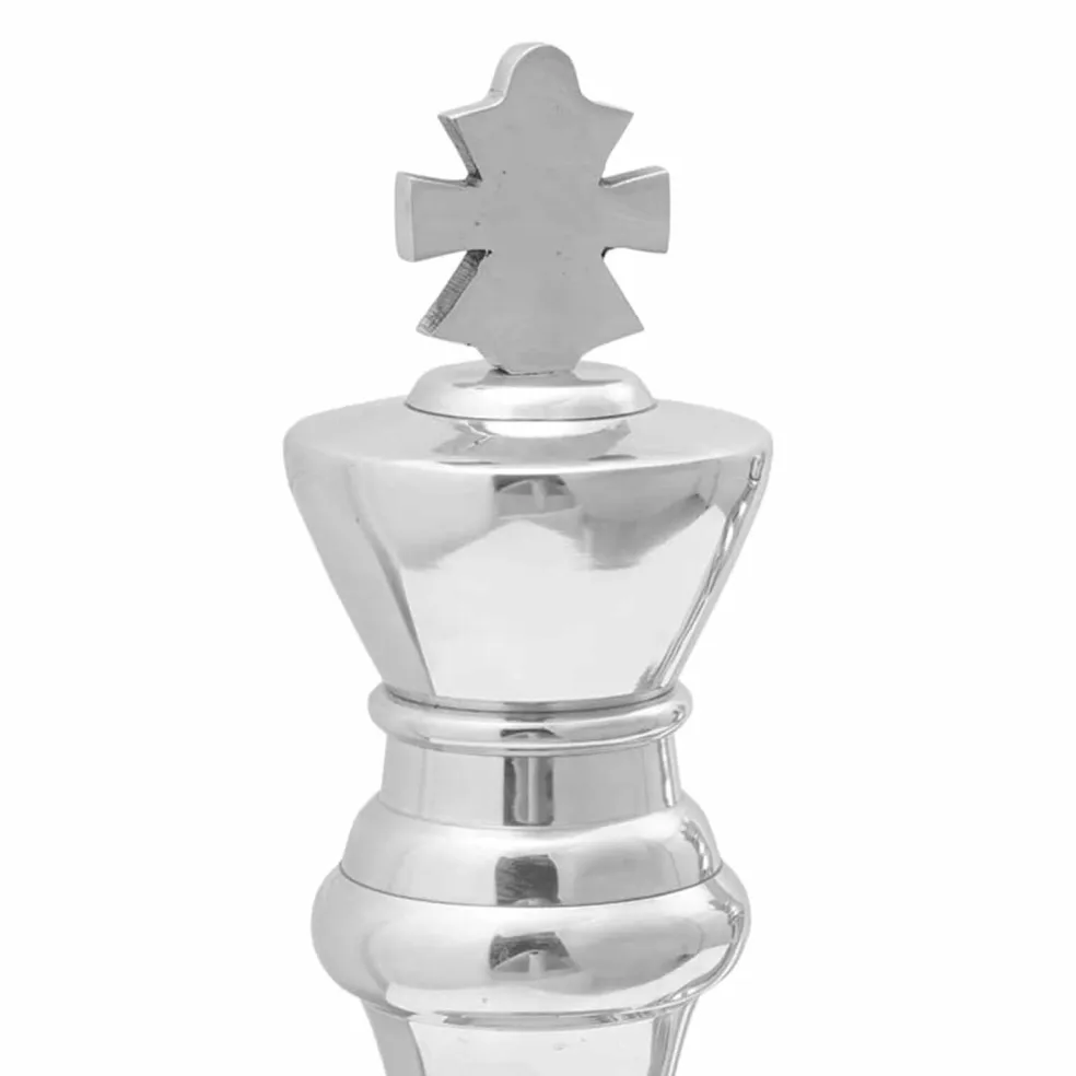 vidaXL Beelden 2 st Zilver 17 x 17 x 42 cm Aluminium