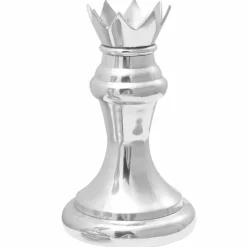vidaXL Beelden 2 st Zilver 17 x 17 x 42 cm Aluminium