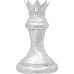 vidaXL Beelden 2 st Zilver 17 x 17 x 42 cm Aluminium