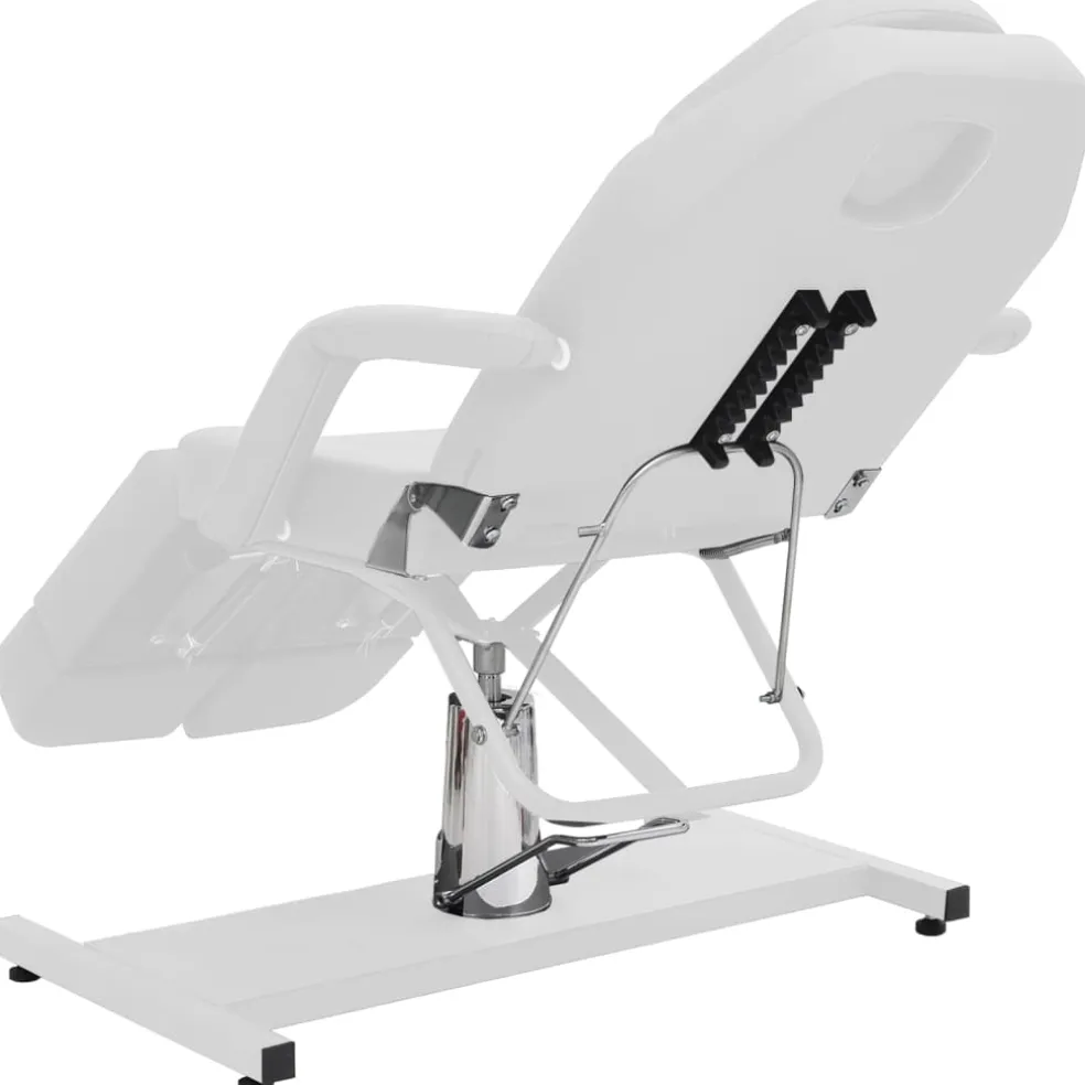 vidaXL Behandelstoel 180x62x78 cm kunstleer wit