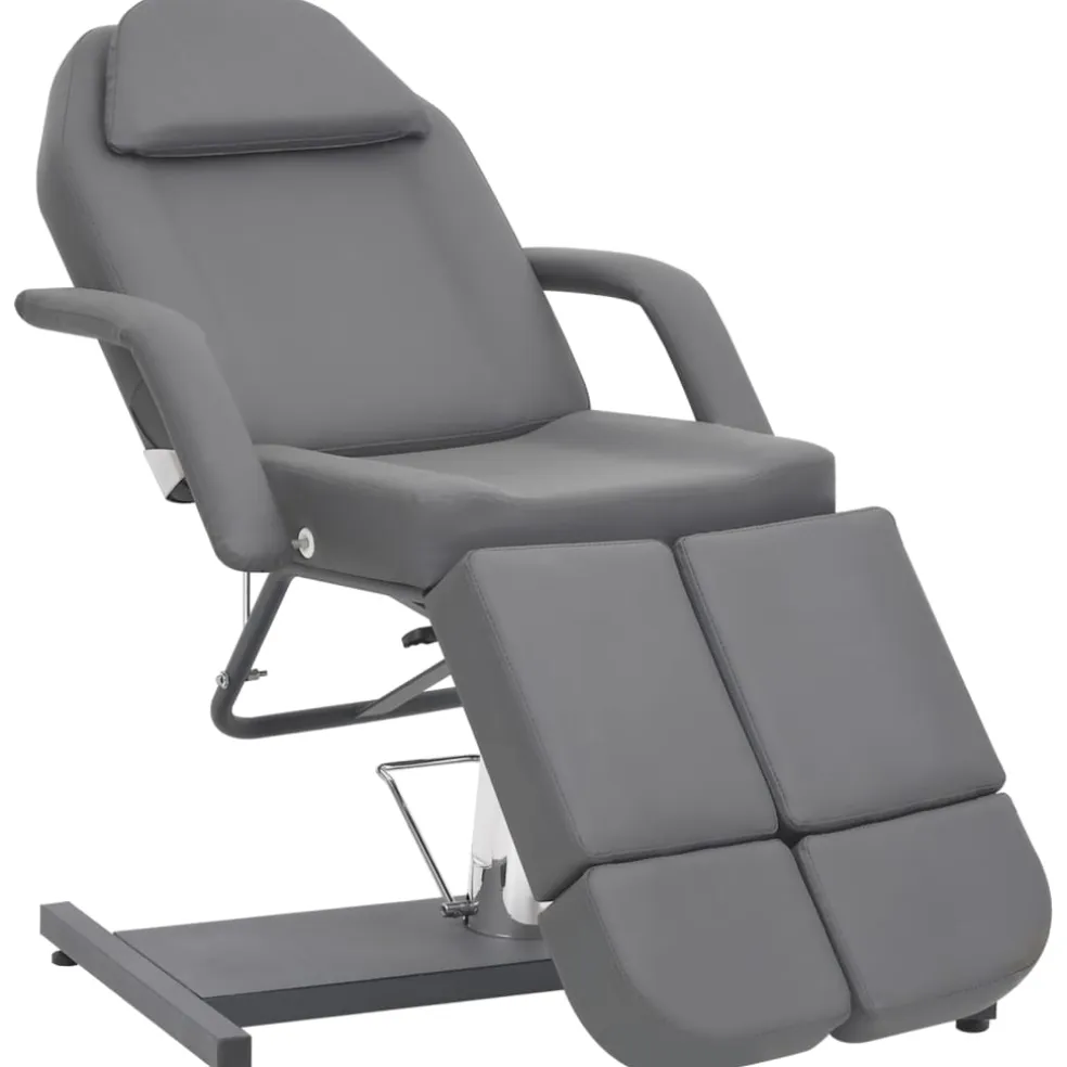 vidaXL Behandelstoel 180x62x78 cm kunstleer grijs