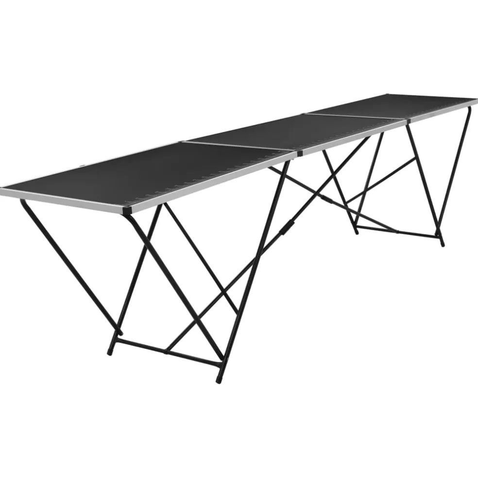 vidaXL Behangtafel inklapbaar 300x60x78 cm MDF en aluminium
