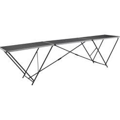 vidaXL Behangtafel inklapbaar 300x60x78 cm MDF en aluminium