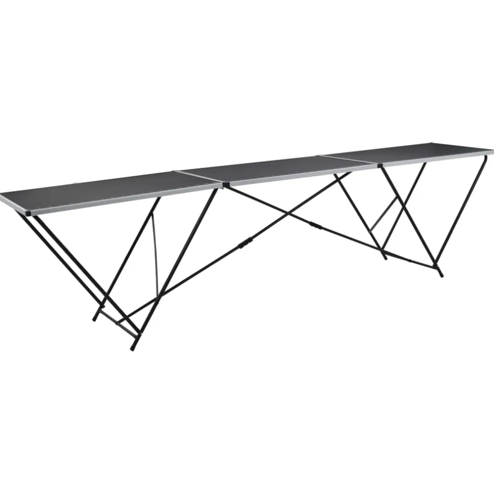 vidaXL Behangtafel inklapbaar 300x60x78 cm MDF en aluminium