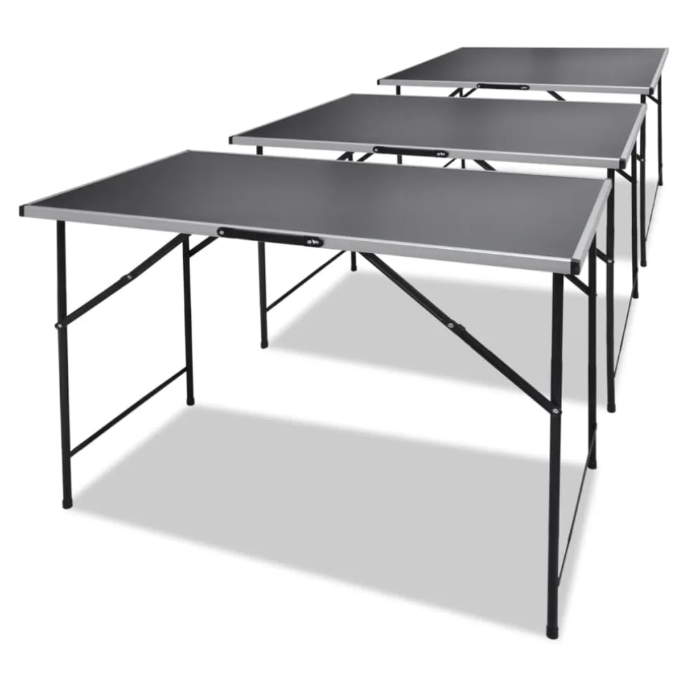 vidaXL Behangtafels inklapbaar 3 st