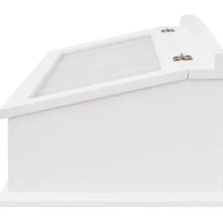 vidaXL Besteklade MDF wit barok stijl