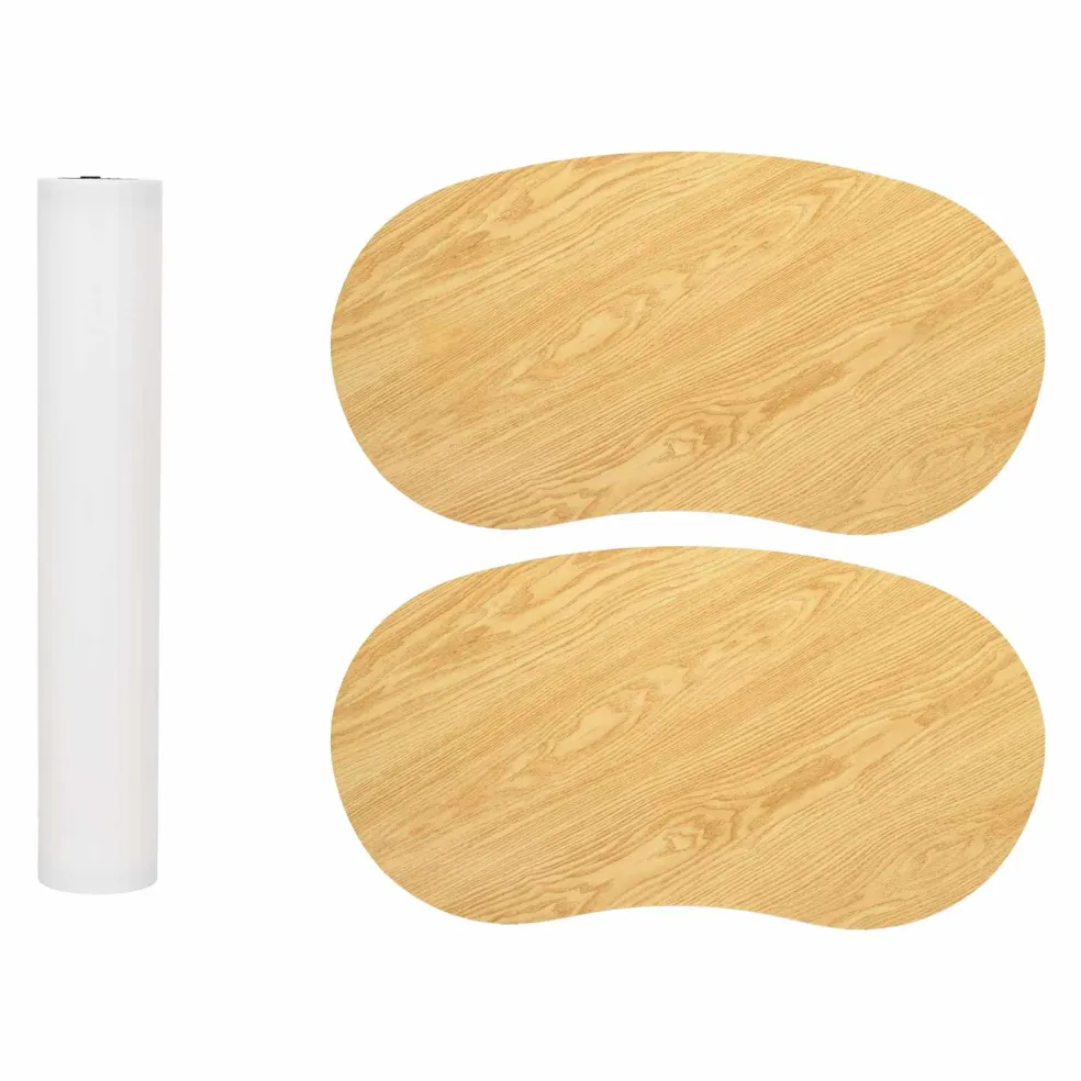 vidaXL Beursbalie Lichtbruin en wit 80 x 40 x 93 cm Bewerkt hout en PP