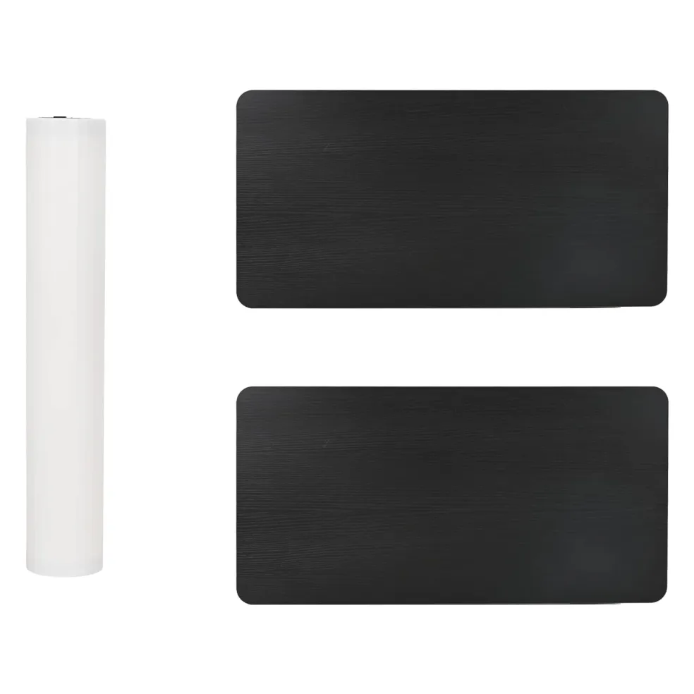 vidaXL Beursbalie Zwart en Wit 80 x 40 x 93 cm Bewerkt hout en PP