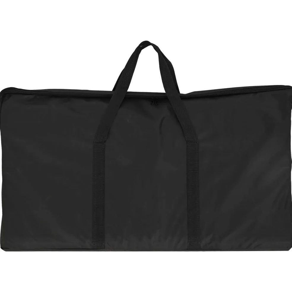 vidaXL Beursbalie Zwart en Wit 90 x 48 x 200 cm Bewerkt hout en PP