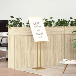 vidaXL Beurs Displays 2 st Goud 26,5 x 26,5 x 150 cm Staal