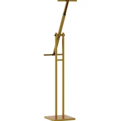 vidaXL Beurs Displays 2 st Goud 26,5 x 26,5 x 150 cm Staal