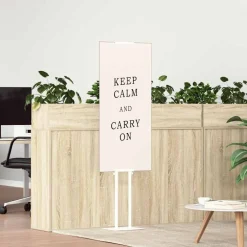 vidaXL Beurs Displays 2 st Wit 30 x 23,5 x 210 cm Staal