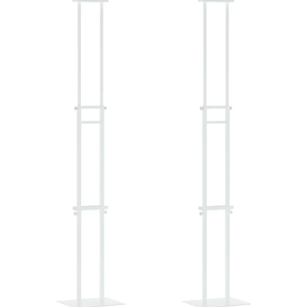 vidaXL Beurs Displays 2 st Wit 30 x 23,5 x 210 cm Staal
