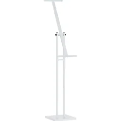 vidaXL Beurs Displays 2 st Wit 26,5 x 26,5 x 150 cm Staal
