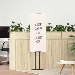 vidaXL Beurs Displays 2 st Zwart 30 x 23,5 x 210 cm Staal