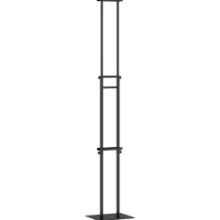 vidaXL Beurs Displays 2 st Zwart 30 x 23,5 x 210 cm Staal