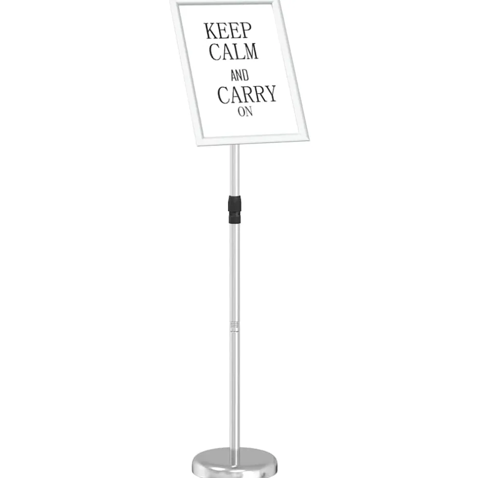vidaXL Beurs Displays Zilver 30 x 25 x 128 cm Aluminium