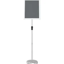 vidaXL Beurs Displays Zilver 30 x 25 x 128 cm Aluminium