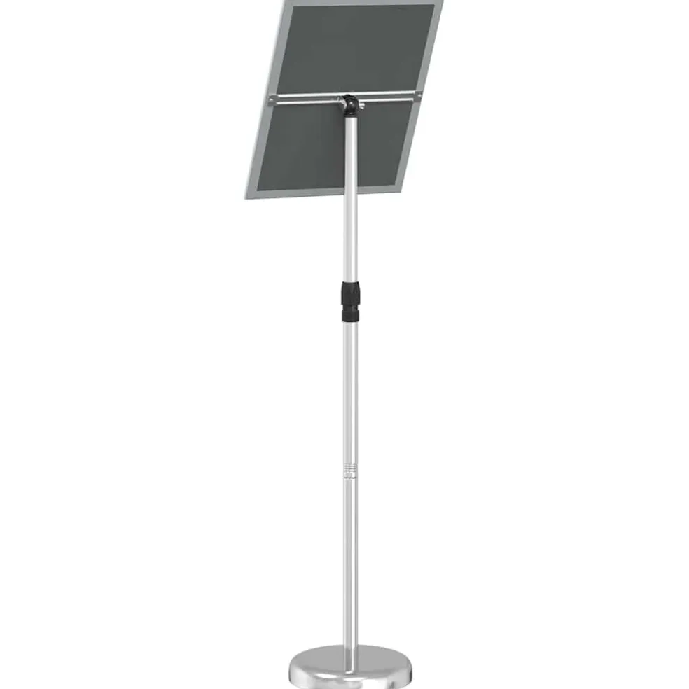 vidaXL Beurs Displays Zilver 30 x 25 x 128 cm Aluminium