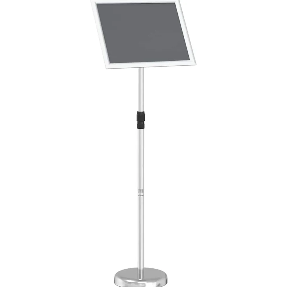 vidaXL Beurs Displays Zilver 30 x 25 x 128 cm Aluminium