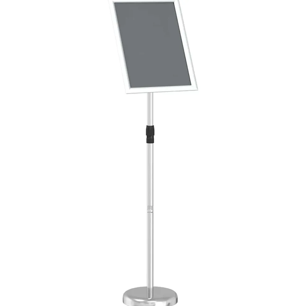 vidaXL Beurs Displays Zilver 30 x 25 x 128 cm Aluminium