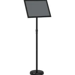 vidaXL Beurs Displays Zwart 25 x 25 x 125 cm Aluminium