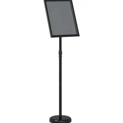 vidaXL Beurs Displays Zwart 25 x 25 x 125 cm Aluminium
