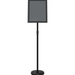 vidaXL Beurs Displays Zwart 25 x 25 x 125 cm Aluminium