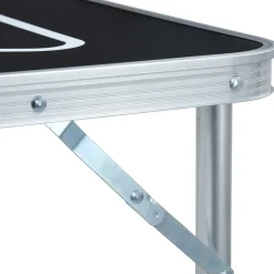 vidaXL Bierpongtafel inklapbaar 240 cm zwart