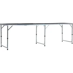 vidaXL Bierpongtafel inklapbaar 240 cm zwart