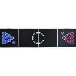 vidaXL Bierpongtafel met bekers en ballen inklapbaar 240 cm
