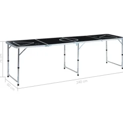 vidaXL Bierpongtafel met bekers en ballen inklapbaar 240 cm