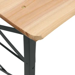 vidaXL Biertafel inklapbaar 170x50x75/105 cm massief vurenhout