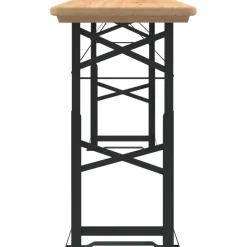 vidaXL Biertafel inklapbaar 170x50x75/105 cm massief vurenhout
