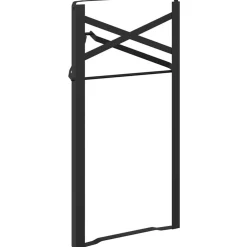 vidaXL Bier tafelpoot 2 st Zwart 39 x 3 x 75 cm Gepoedercoat staal