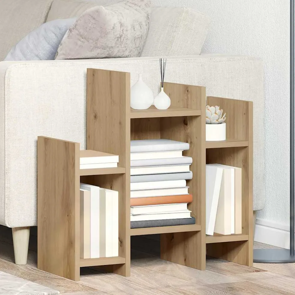 vidaXL Bijzetkast Artisan Eiken 60 x 26 x 60 cm Bewerkt hout