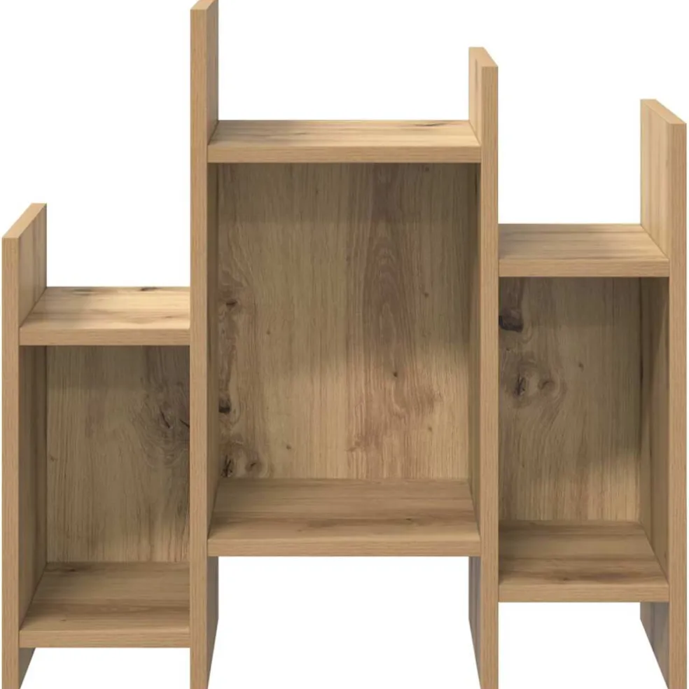 vidaXL Bijzetkast Artisan Eiken 60 x 26 x 60 cm Bewerkt hout