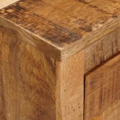 vidaXL Bijzetkast met lade Bruin 70 x 38 x 63 cm massief mangohout