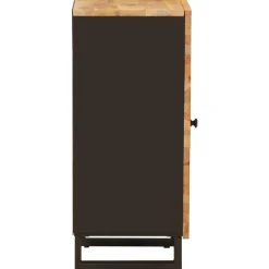 vidaXL Bijzetkast met opslag Bruin 40 x 33 x 75 cm Massief Mango Hout