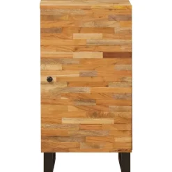vidaXL Bijzetkast met opslag Bruin 40 x 33 x 75 cm Massief Mango Hout