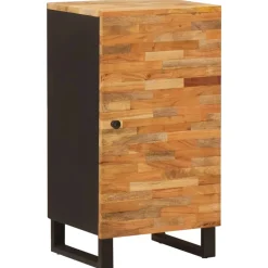 vidaXL Bijzetkast met opslag Bruin 40 x 33 x 75 cm Massief Mango Hout