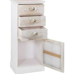 vidaXL Bijzetkast 38x28x86 cm paulowniahout