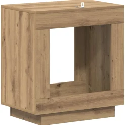 vidaXL Bijzettafel Artisanaal eiken 60 x 40 x 65 cm Bewerkt hout